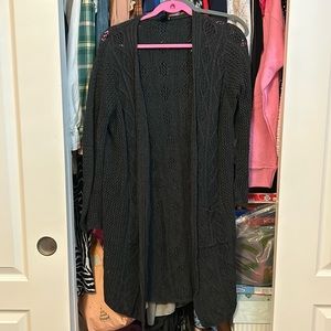 Grey Forever 21 Knit Cardigan